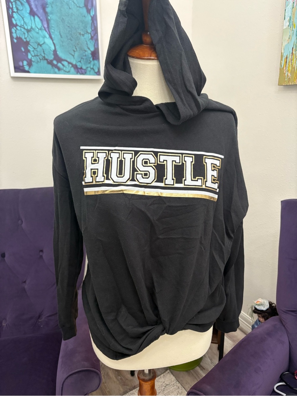 Women’s black hoodie